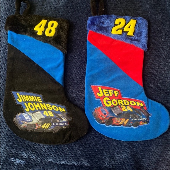 Vintage NASCAR Christmas Stockings Jeff Gordon and Jimmie Johnson - Picture 8 of 8